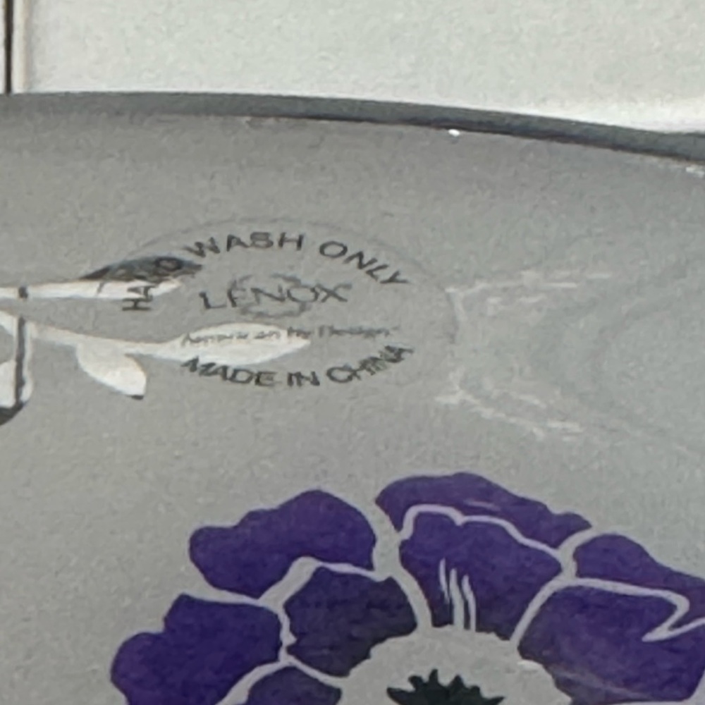 Lenox butterfly meadow Frosted Glass with ode bowl non lead crystal 6” - Picture 7 of 8